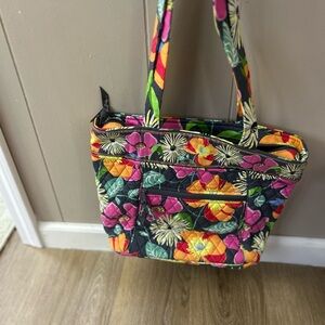 Vera Bradley Floral Tote - Pink, Orange, Green